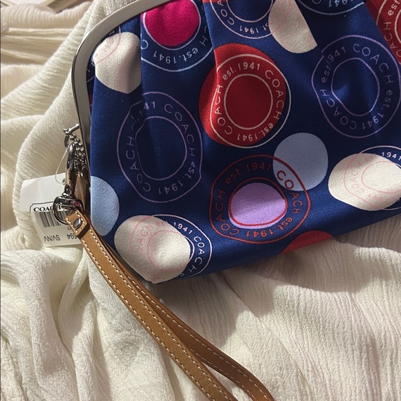 Coach 2010 Multicolor Polka Dot Clutch/Pouch Deadstock w/original receipt - Picture 2 of 10
